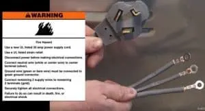 3 Wire Power Supply Cord Installation