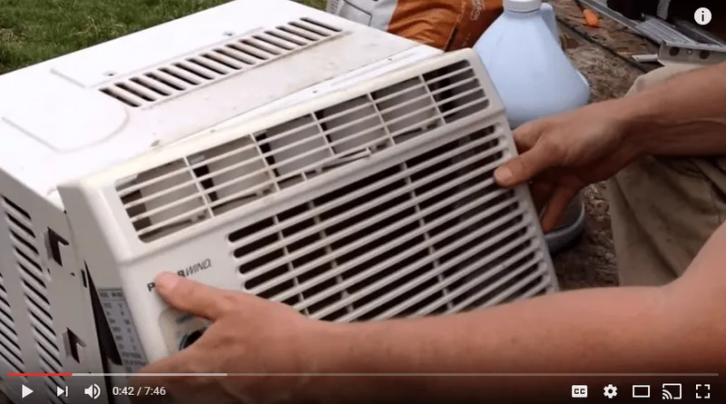 how to clean a window air conditioner